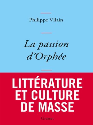 cover image of La passion d'Orphée